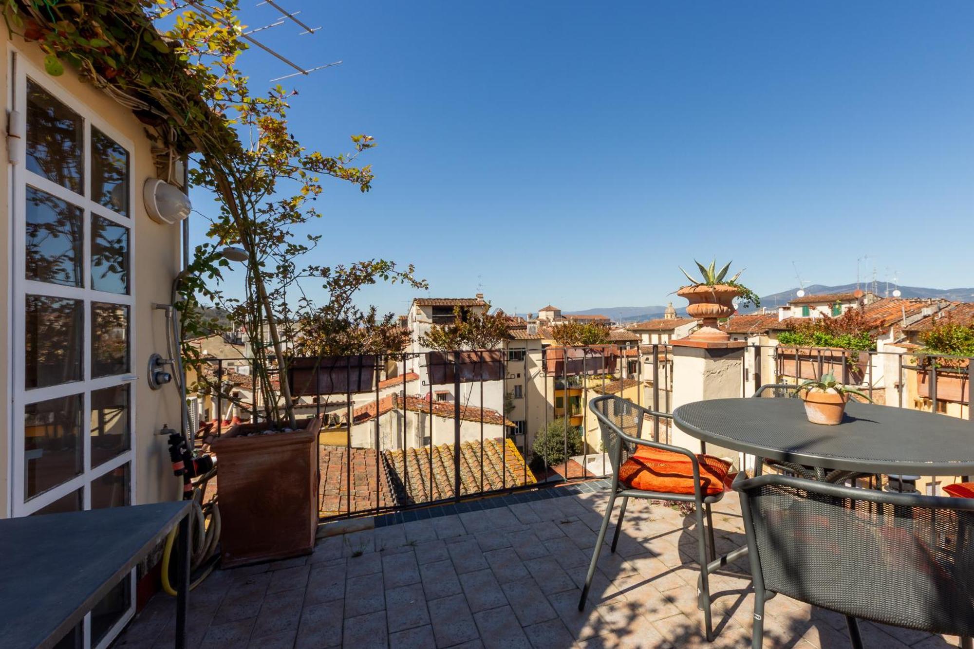 Ferienwohnung Borgo Tegolaio Terrace Florenz Exterior foto