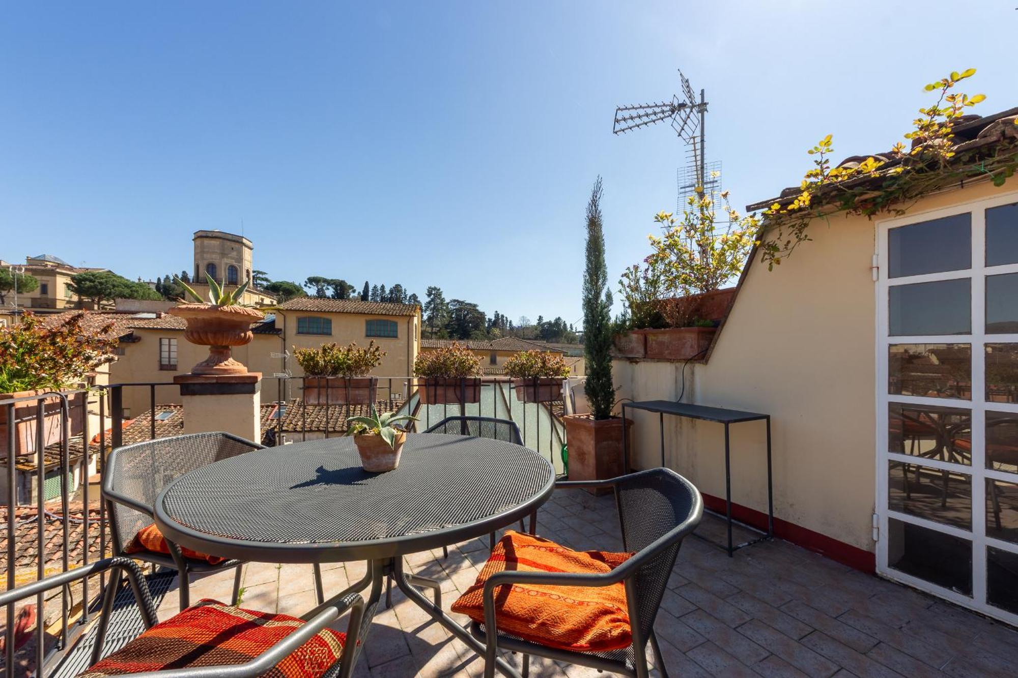 Ferienwohnung Borgo Tegolaio Terrace Florenz Exterior foto