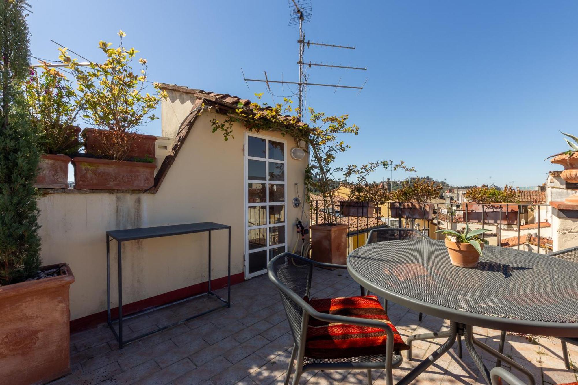 Ferienwohnung Borgo Tegolaio Terrace Florenz Exterior foto