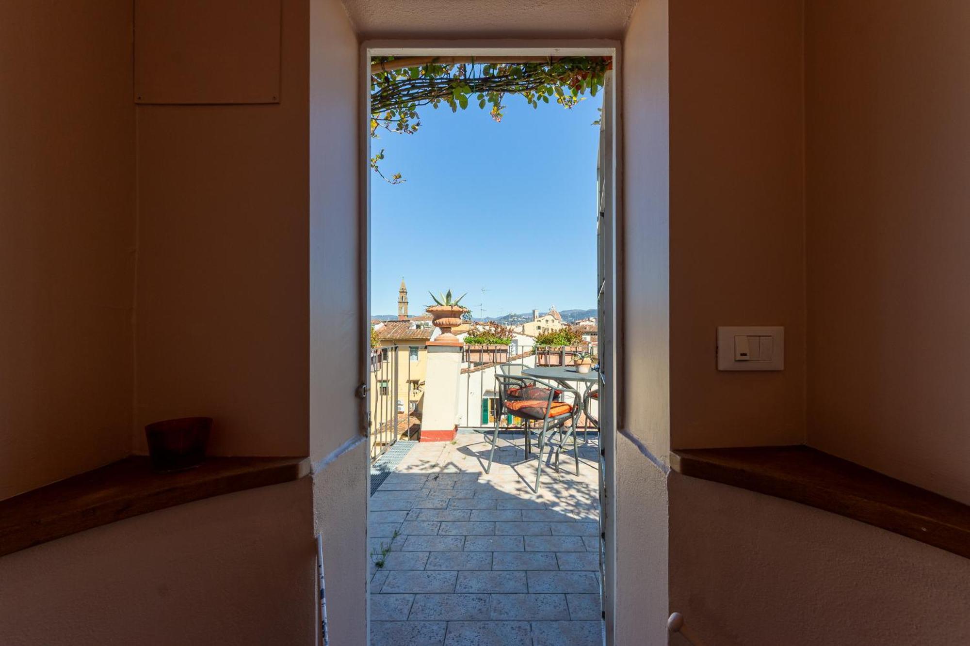 Ferienwohnung Borgo Tegolaio Terrace Florenz Exterior foto